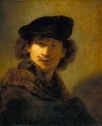 Rembrandt Peale Self Portrait with Velvet Beret Sweden oil painting artist